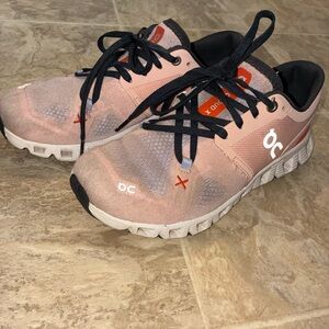 On Cloud Women's Athletic Shoes in Blush Peach
